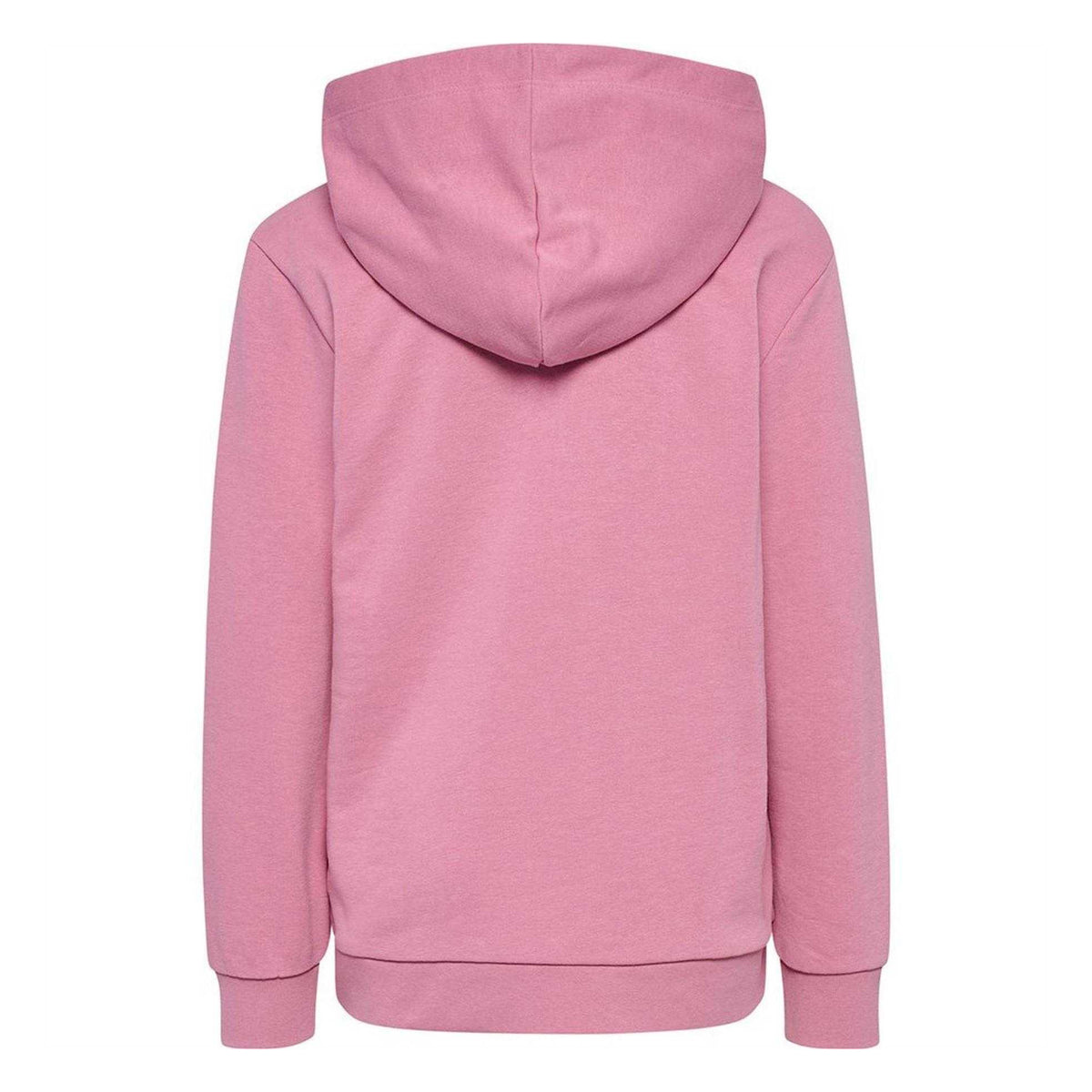 Pink - Back - Hummel Girls Base Loopback Hoodie