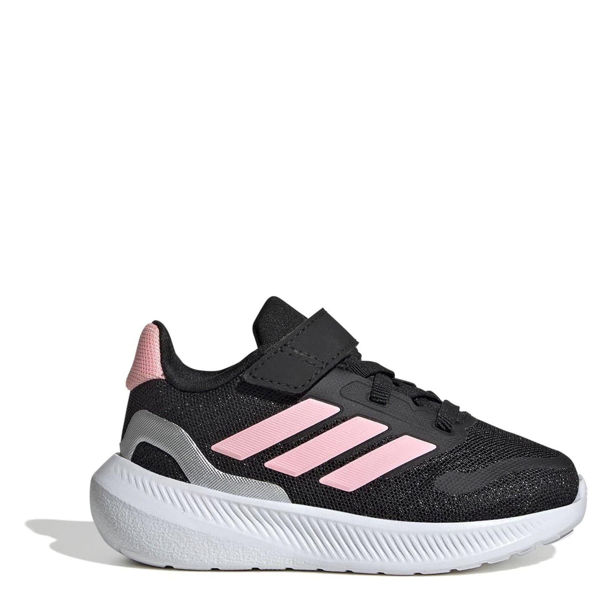 Black-Pink - Front - Adidas Childrens-Kids Runfalcon 5 Trainers