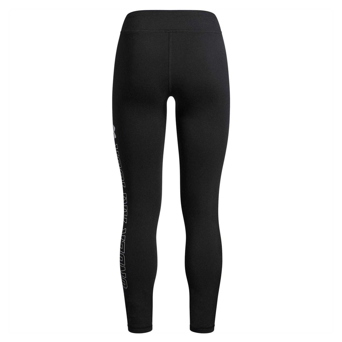 Black - Back - Under Armour Girls Motion Logo Leggings