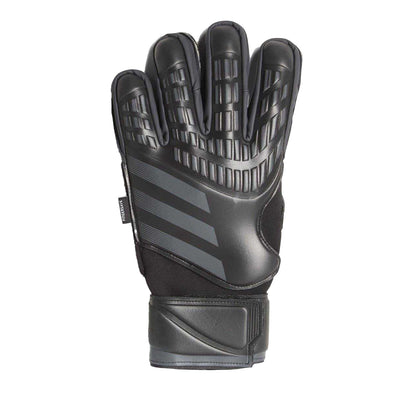 Black - Front - Adidas Unisex Adult Predator Match Fingersave Goalkeeper Gloves