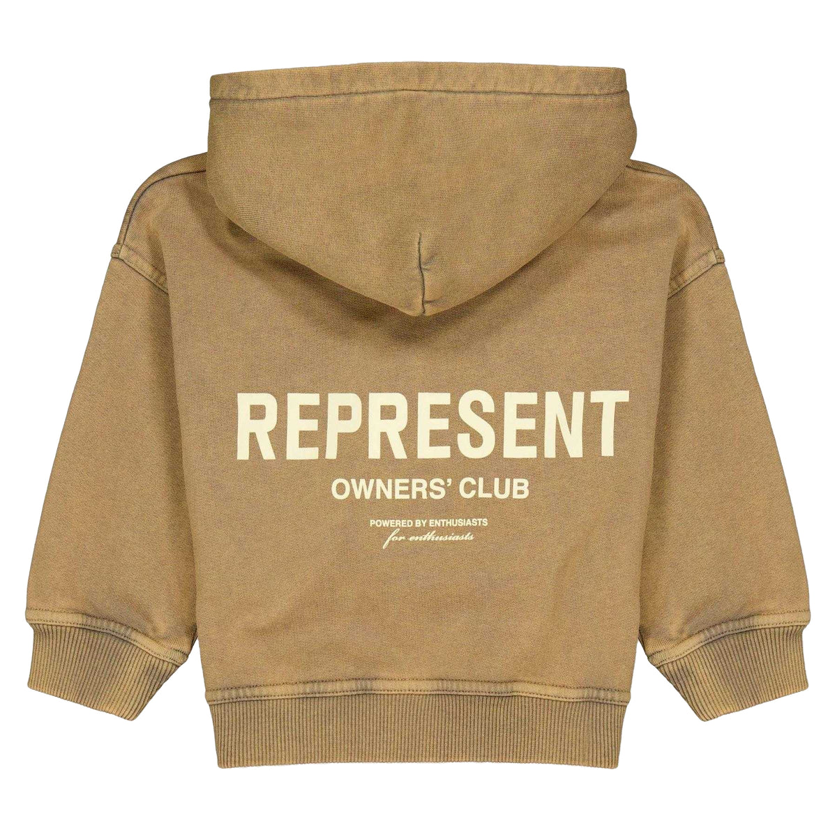 Almond - Back - Represent Childrens-Kids Mini Owners Club Oversized Hoodie