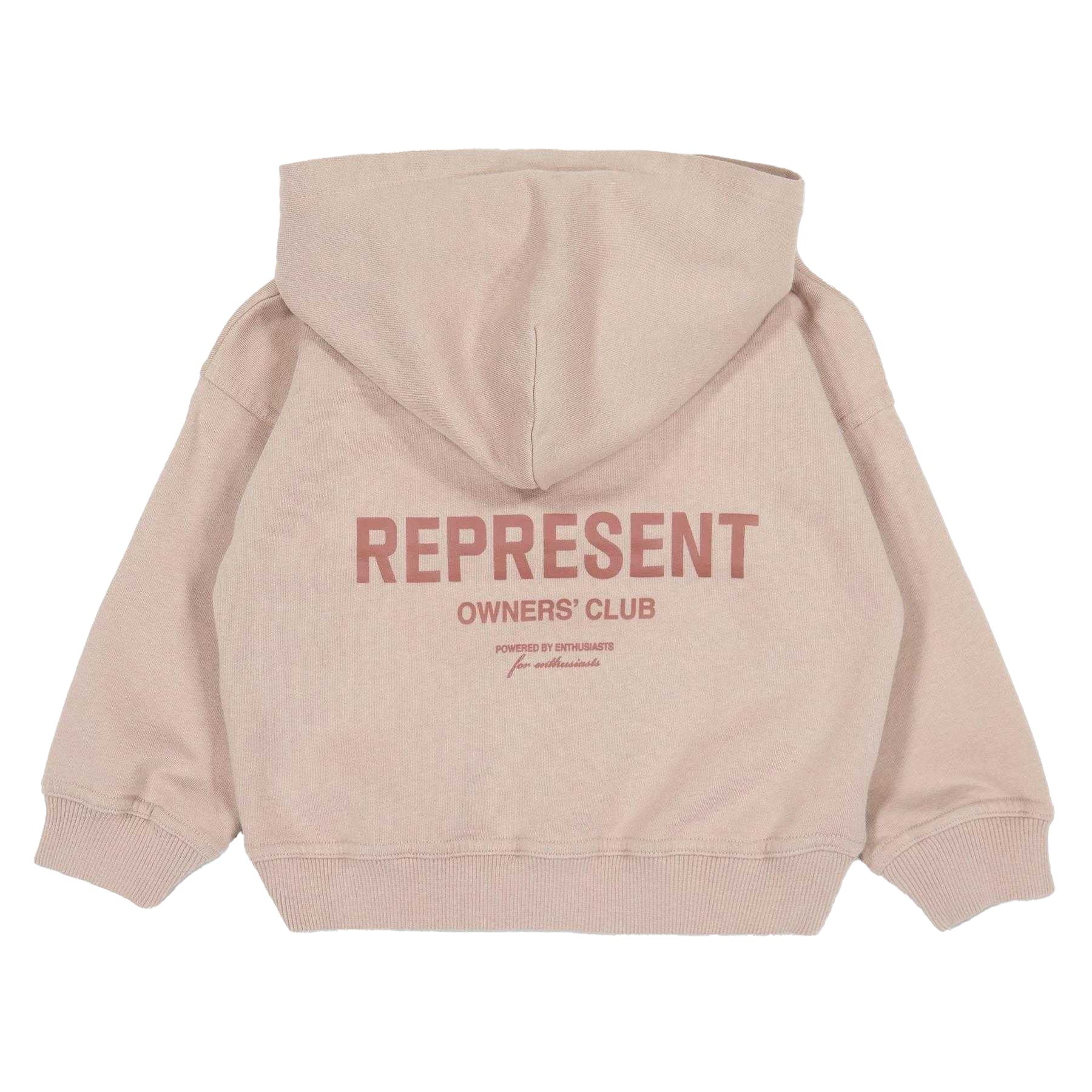 Dusty Mauve - Back - Represent Childrens-Kids Mini Owners Club Oversized Hoodie