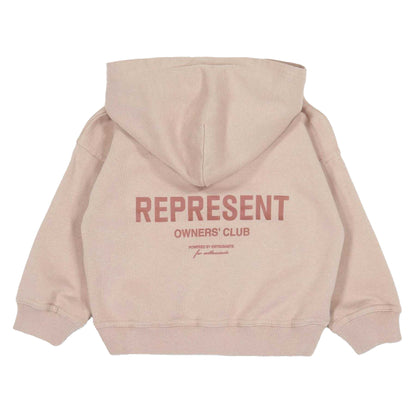 Dusty Mauve - Back - Represent Childrens-Kids Mini Owners Club Oversized Hoodie