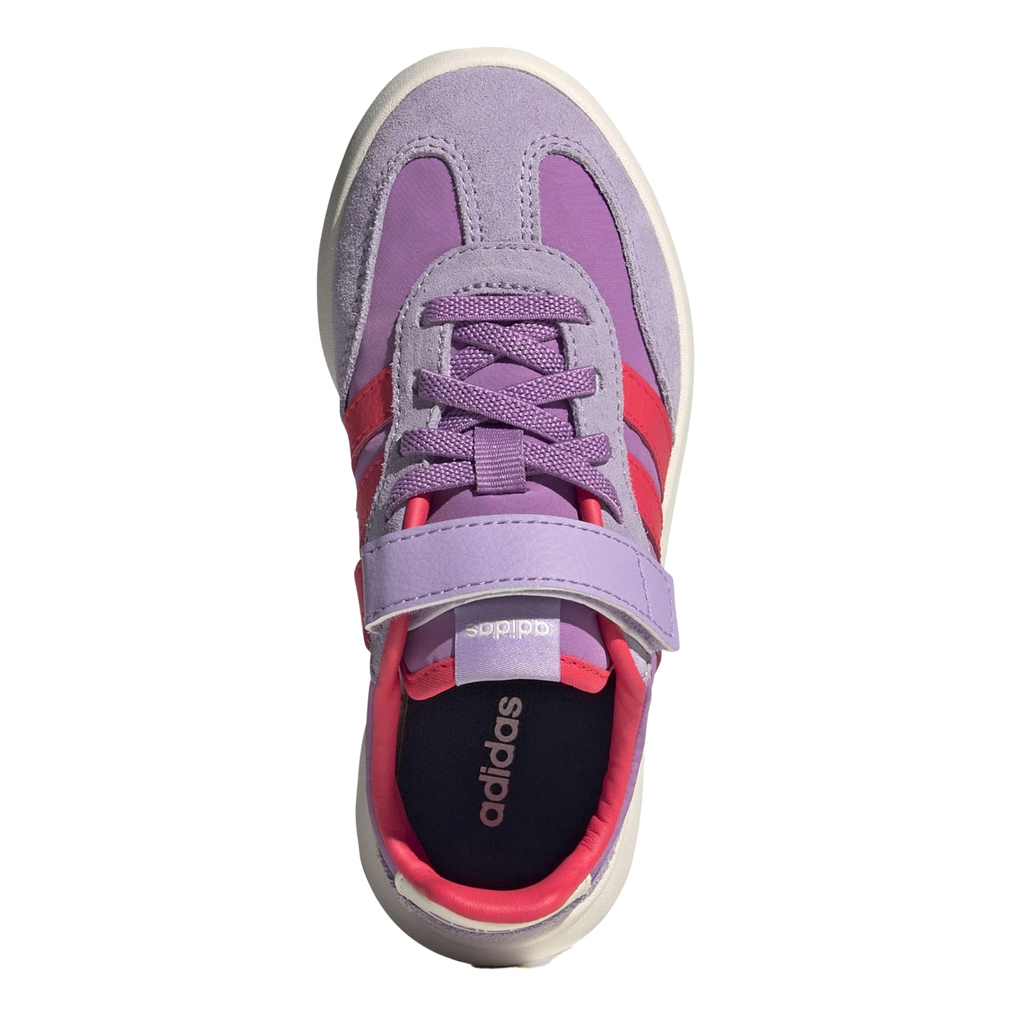 Purple - Side - Adidas Childrens-Kids Barreda Decode Suede Trainers