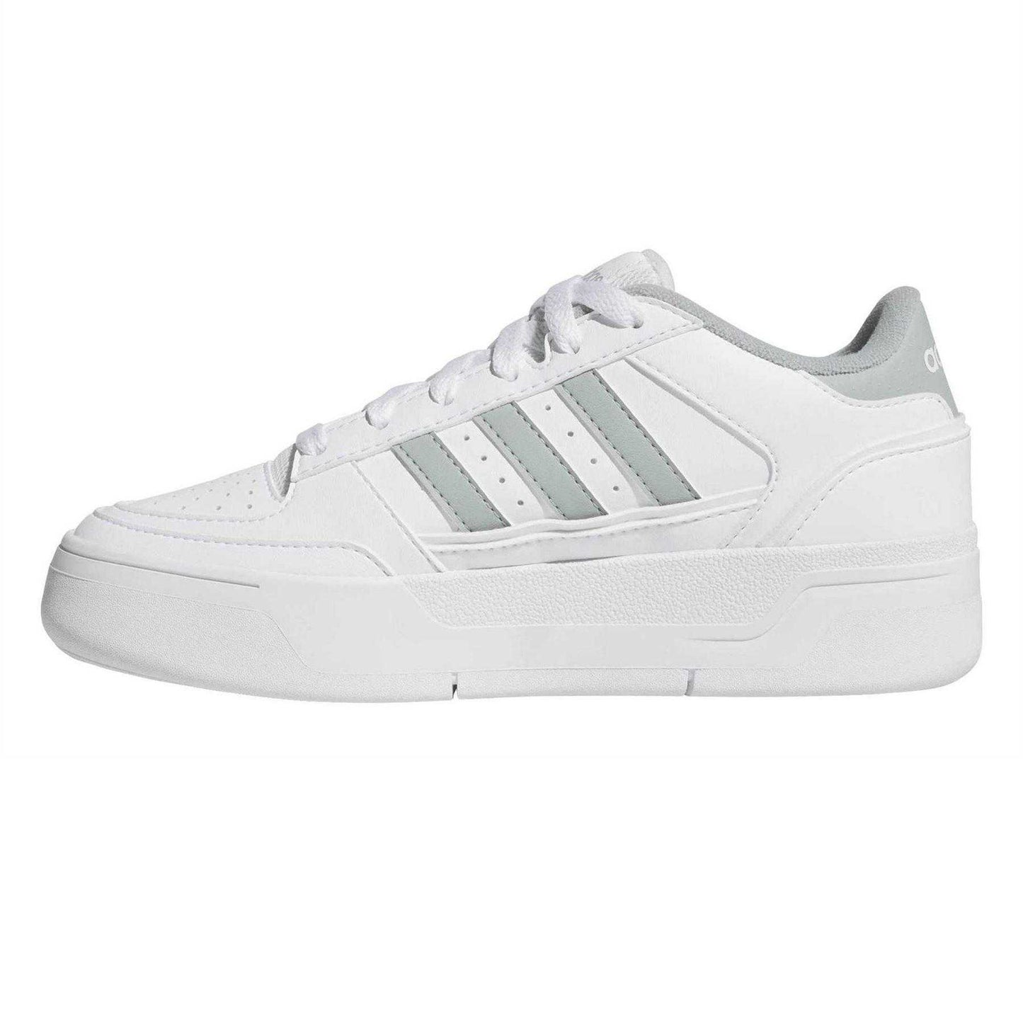 White - Side - Adidas Childrens-Kids Break Start Trainers