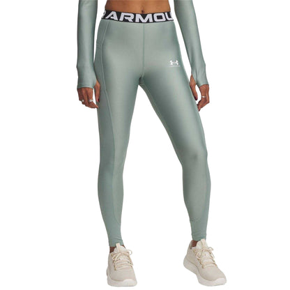 Green - Front - Under Armour Womens-Ladies HeatGear Fitted Leggings