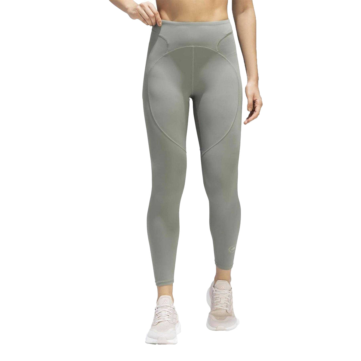 Stone Green - Side - Adidas Womens-Ladies Stella McCartney Leggings