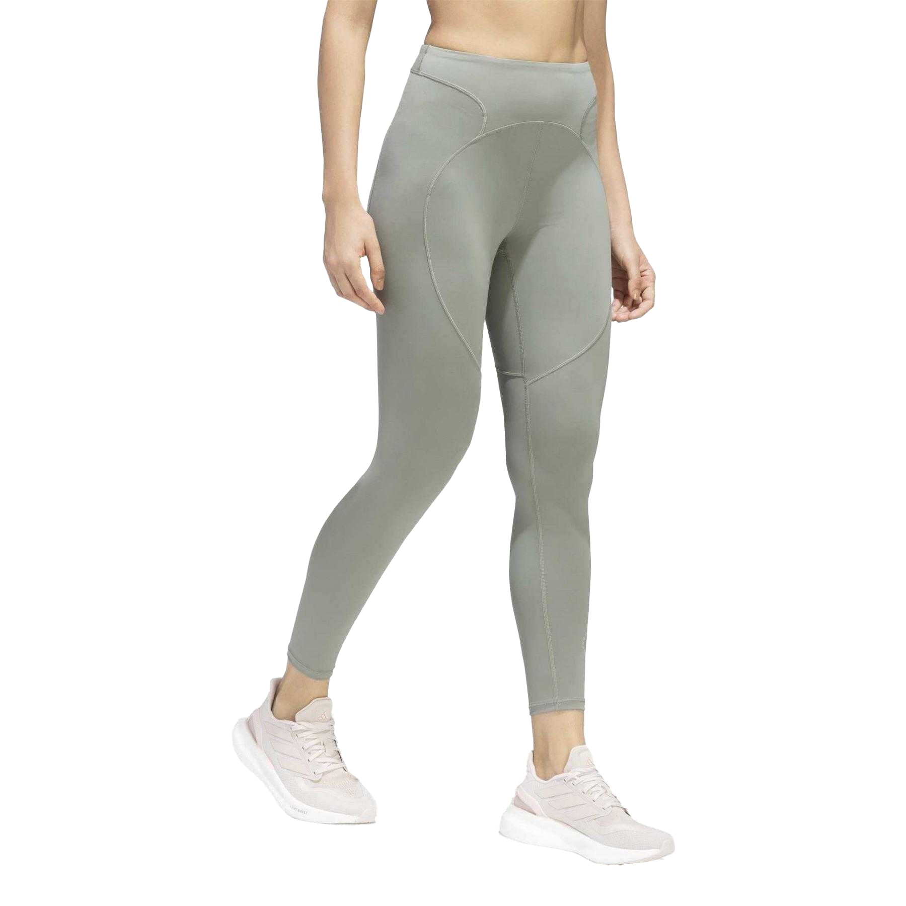 Stone Green - Pack Shot - Adidas Womens-Ladies Stella McCartney Leggings