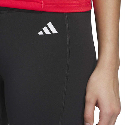 Black - Side - Adidas Womens-Ladies Shaped 7-8 Leggings