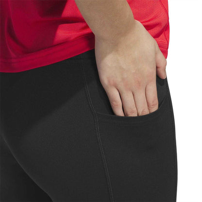 Black - Lifestyle - Adidas Womens-Ladies Shaped 7-8 Leggings