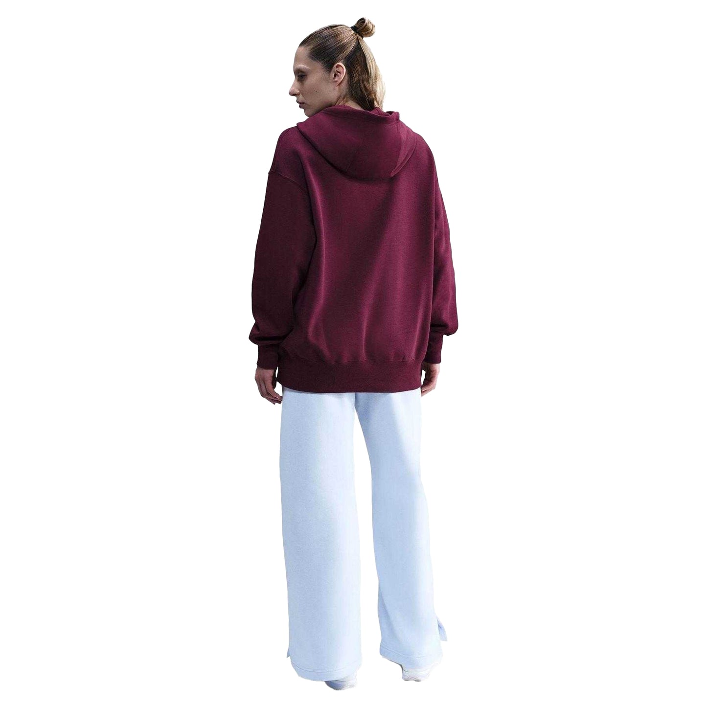 Bordeaux - Back - Nike Womens-Ladies Phoenix Fleece Pullover Hoodie