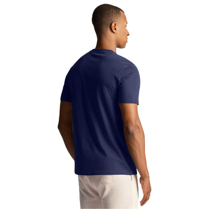 Navy - Back - Lyle & Scott Mens Co-Ordinate Print T-Shirt