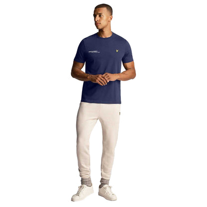 Navy - Lifestyle - Lyle & Scott Mens Co-Ordinate Print T-Shirt