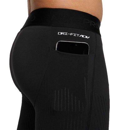 Black-White - Pack Shot - Nike Mens Recovery Vertical Stripe Tights