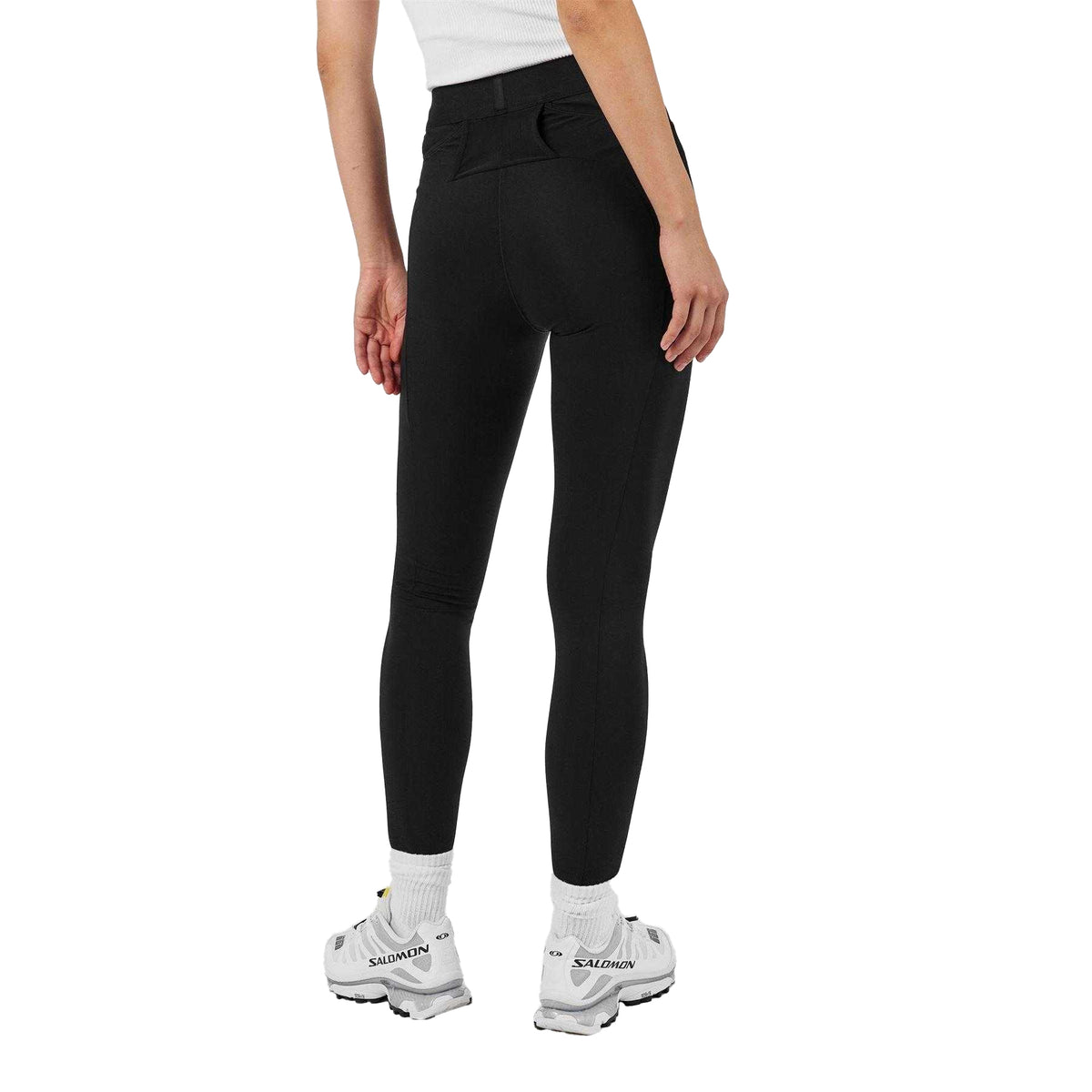 Black - Pack Shot - The North Face Womens-Ladies Refina Stretch Moisture Wicking Leggings
