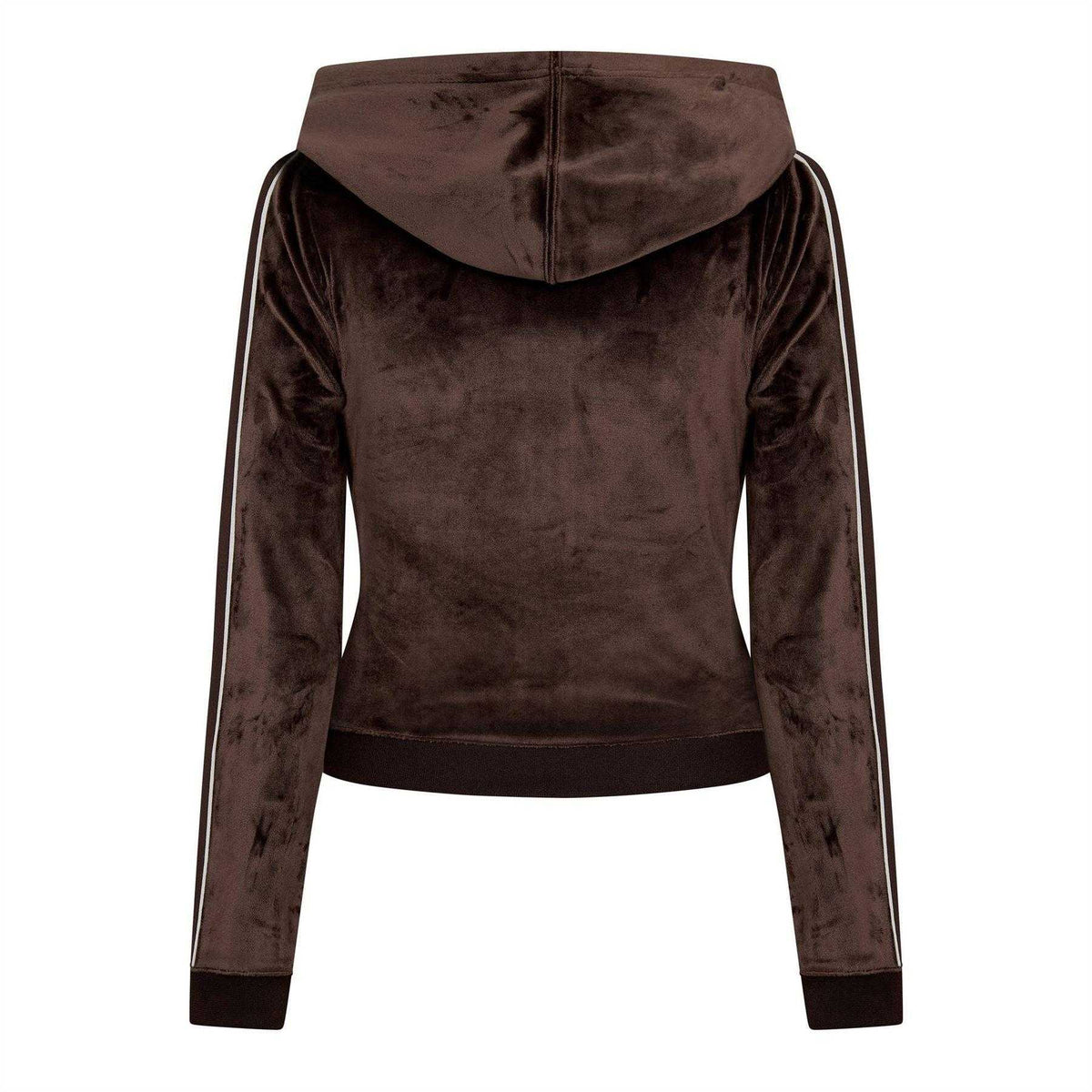 Brown - Back - Nike Womens-Ladies Swoosh Velour Full Zip Hoodie