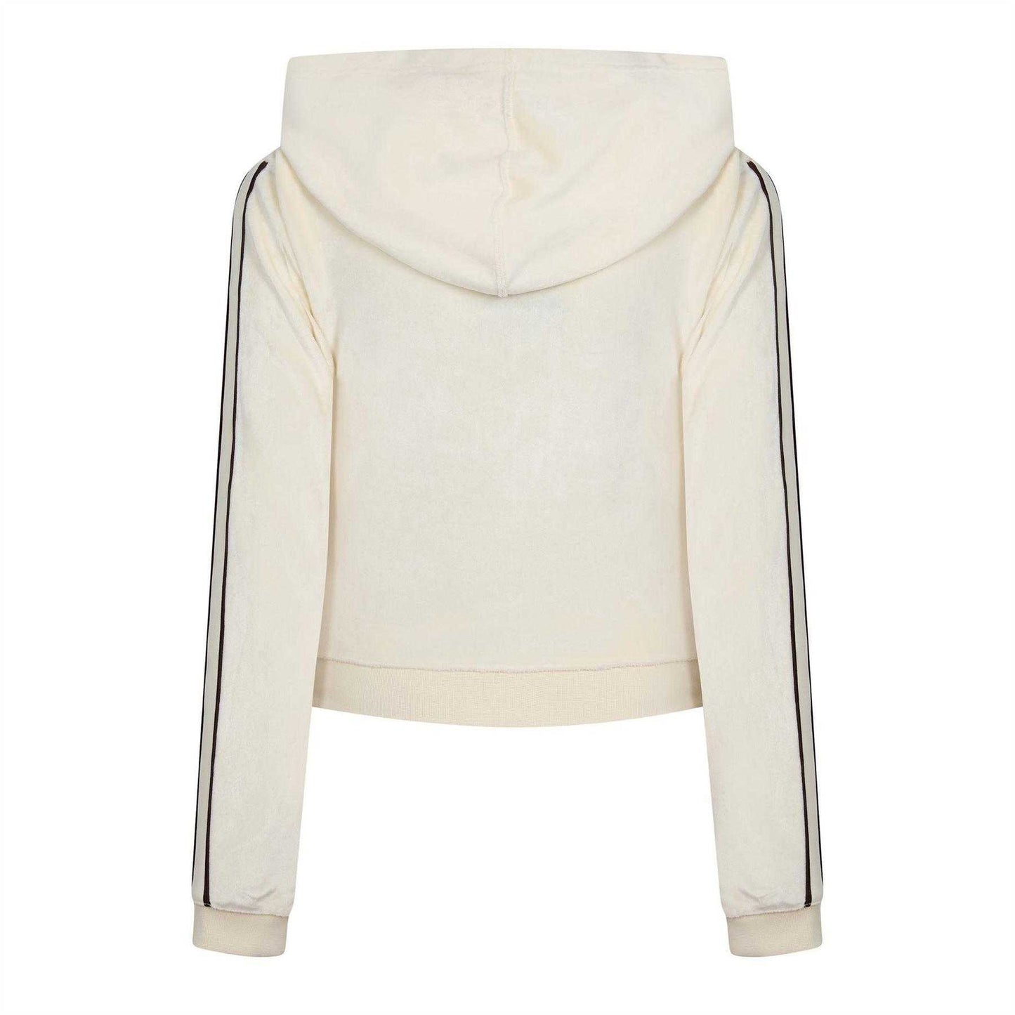 Coconut Milk - Back - Nike Womens-Ladies Swoosh Velour Full Zip Hoodie