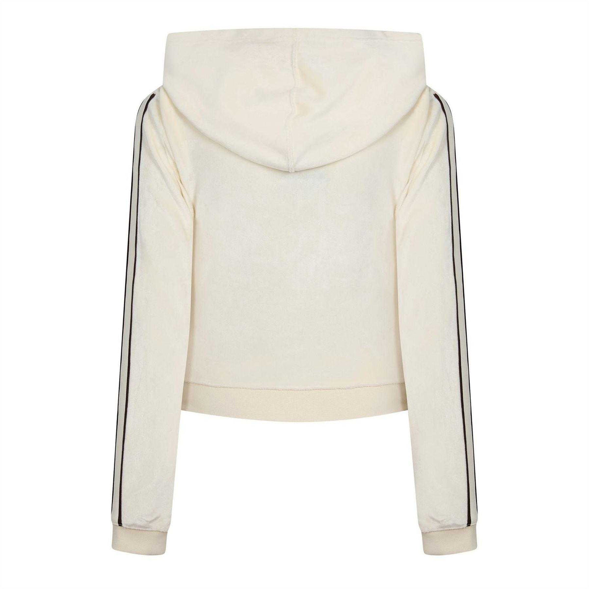 Coconut Milk - Back - Nike Womens-Ladies Swoosh Velour Full Zip Hoodie