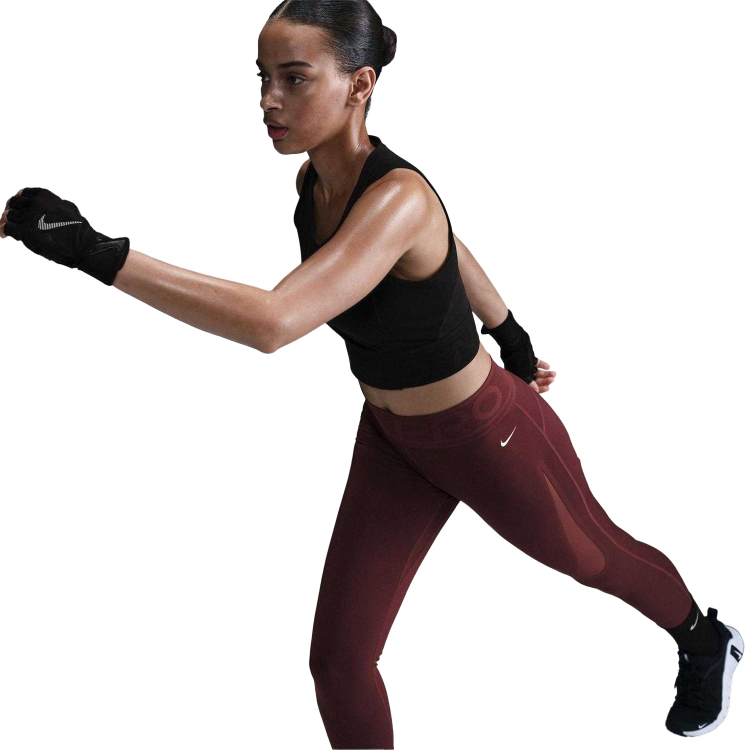 Team Red - Lifestyle - Nike Womens-Ladies Pro Sculpt Logo Leggings