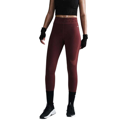 Team Red - Front - Nike Womens-Ladies Pro Sculpt Logo Leggings