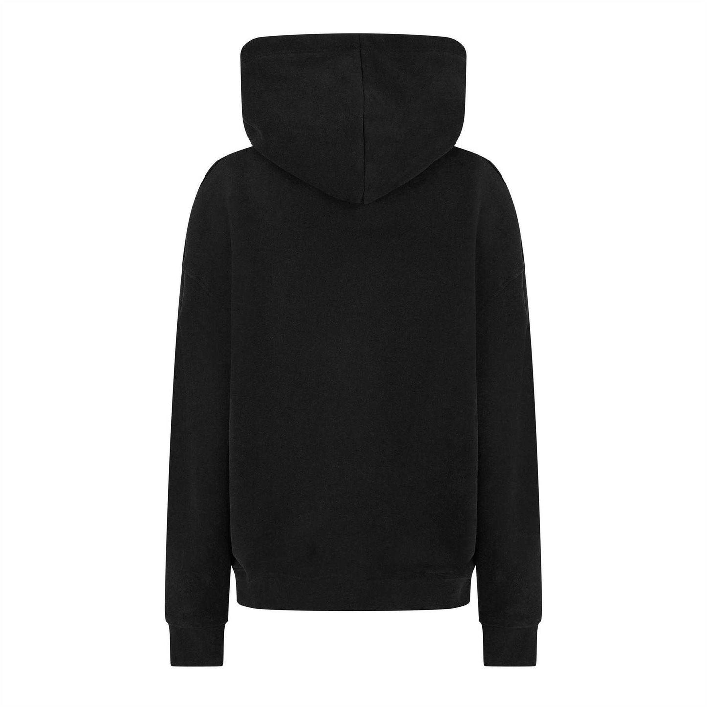 Black - Back - 4th & Reckless Womens-Ladies Cara Lettering Relaxed Fit Hoodie