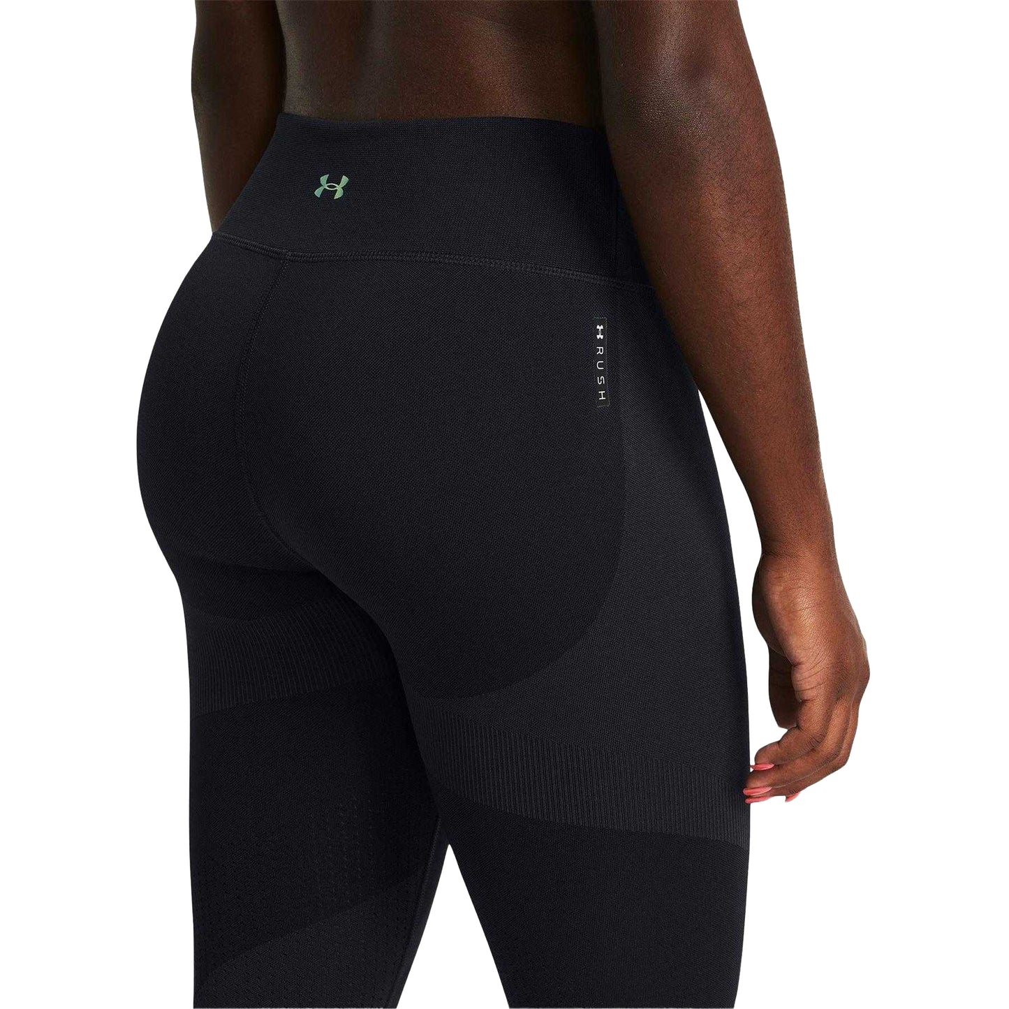 Black - Side - Under Armour Womens-Ladies Vanish Compression Fitted Leggings