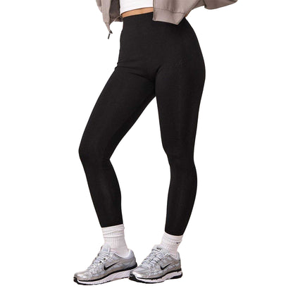 Black - Lifestyle - Gym King Womens-Ladies Embroidered Logo Leggings
