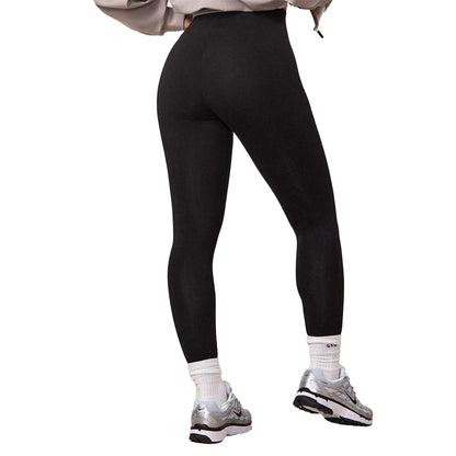 Black - Pack Shot - Gym King Womens-Ladies Embroidered Logo Leggings