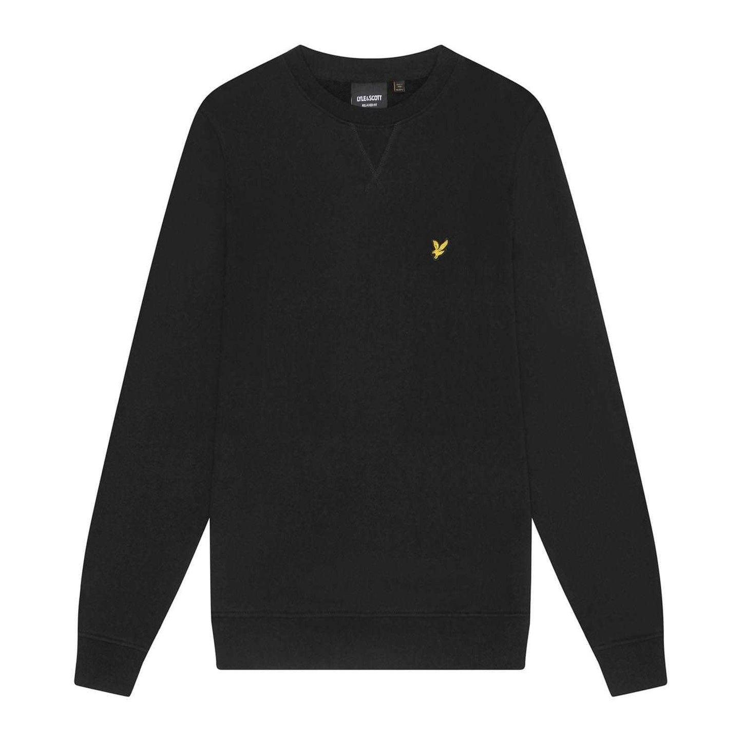Black - Front - Lyle & Scott Mens Football For All Sweatshirt