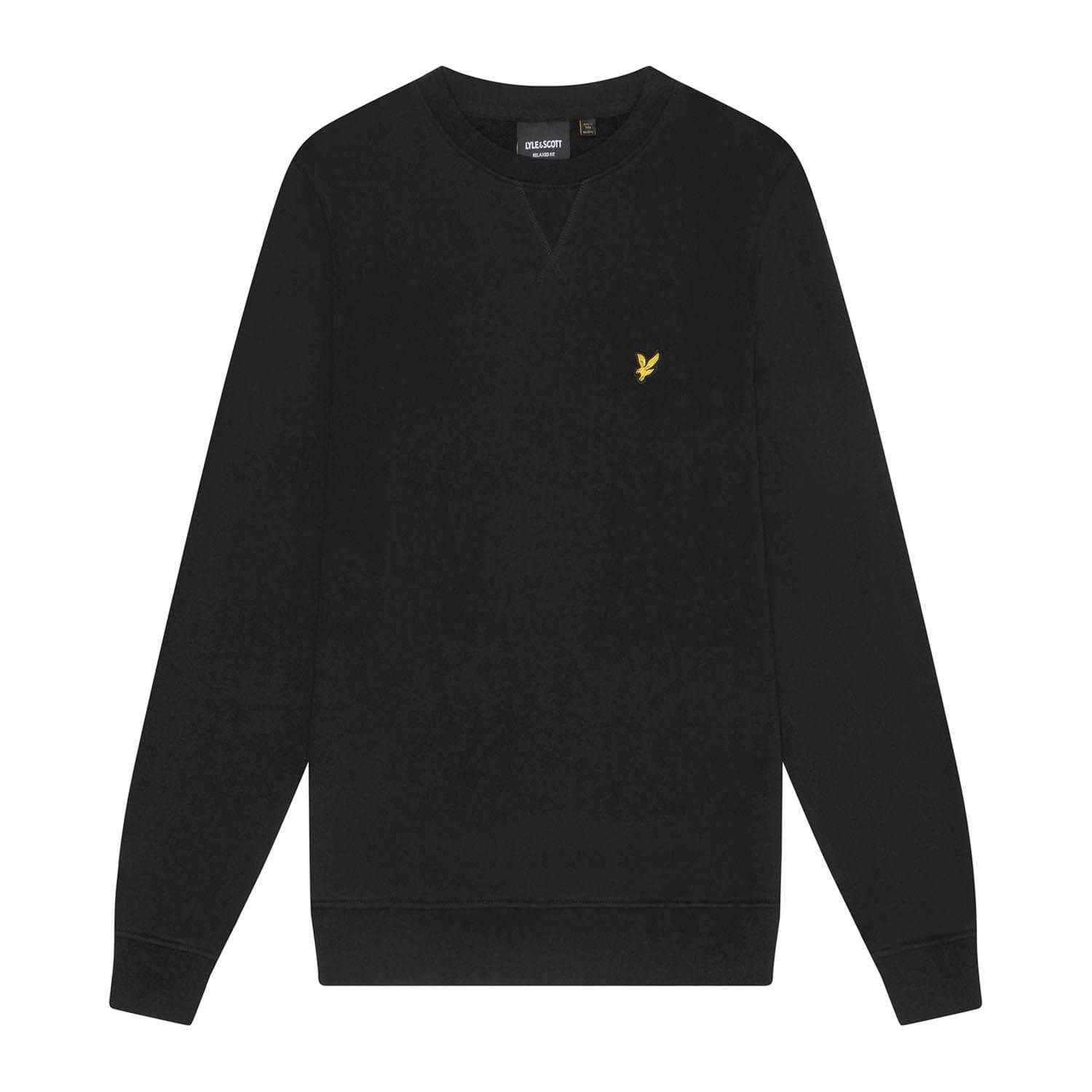 Black - Front - Lyle & Scott Mens Football For All Sweatshirt