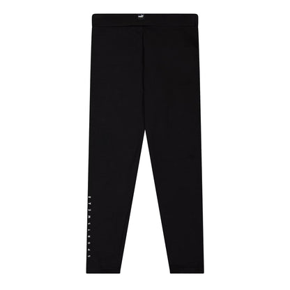 Puma Black - Back - Puma Girls Logo Leggings