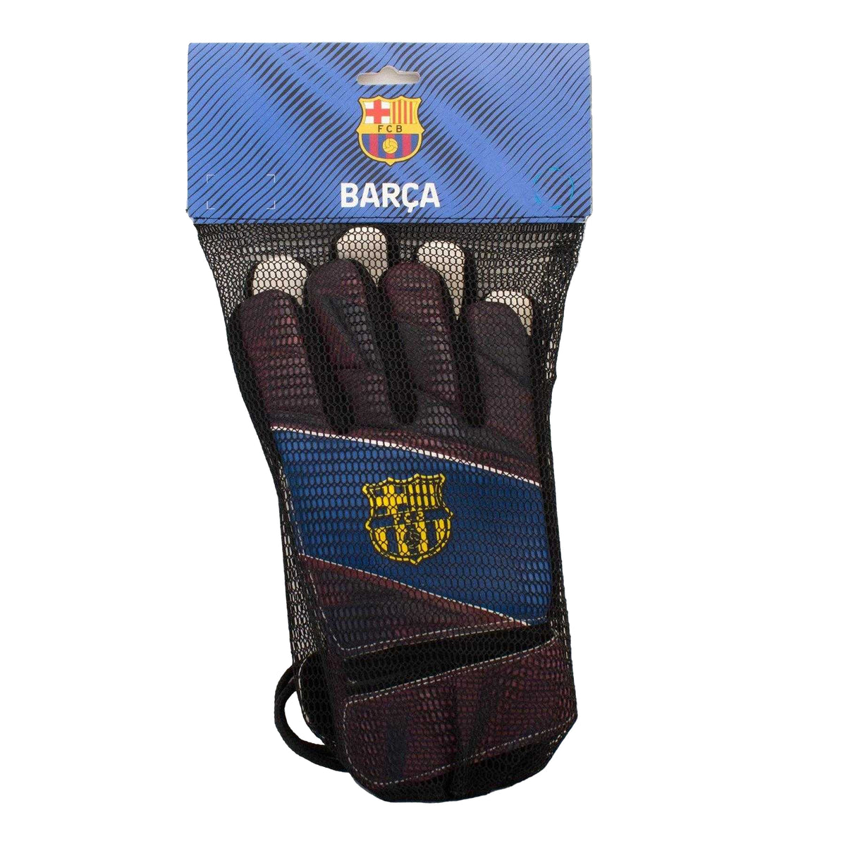 Blue-Garnet Red - Lifestyle - Team Childrens-Kids FC Barcelona Goalkeeper Gloves