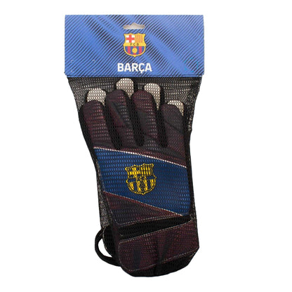 Blue-Garnet Red - Lifestyle - Team Childrens-Kids FC Barcelona Goalkeeper Gloves