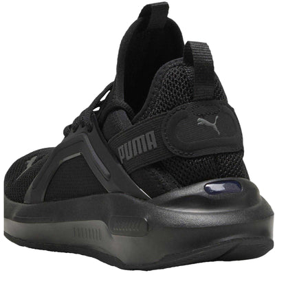 Triple Black - Pack Shot - Puma Childrens-Kids Softride Enzo 5 Shoes
