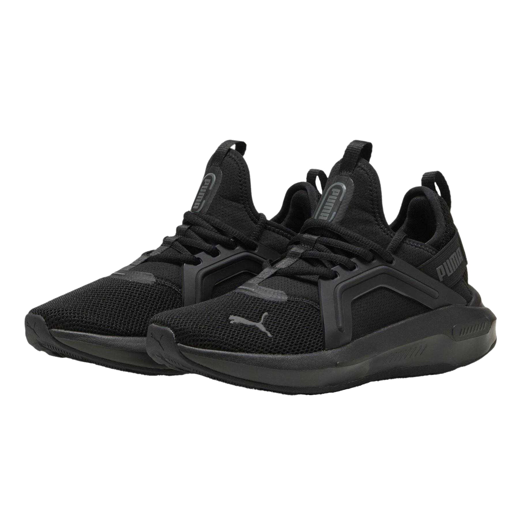 Triple Black - Close up - Puma Childrens-Kids Softride Enzo 5 Shoes
