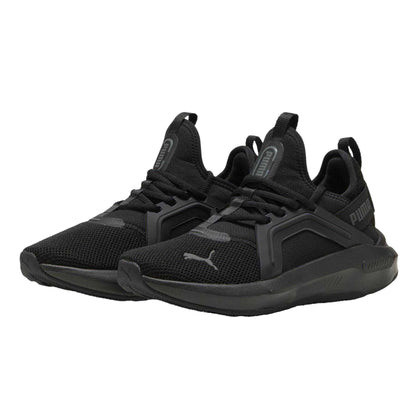 Triple Black - Close up - Puma Childrens-Kids Softride Enzo 5 Shoes