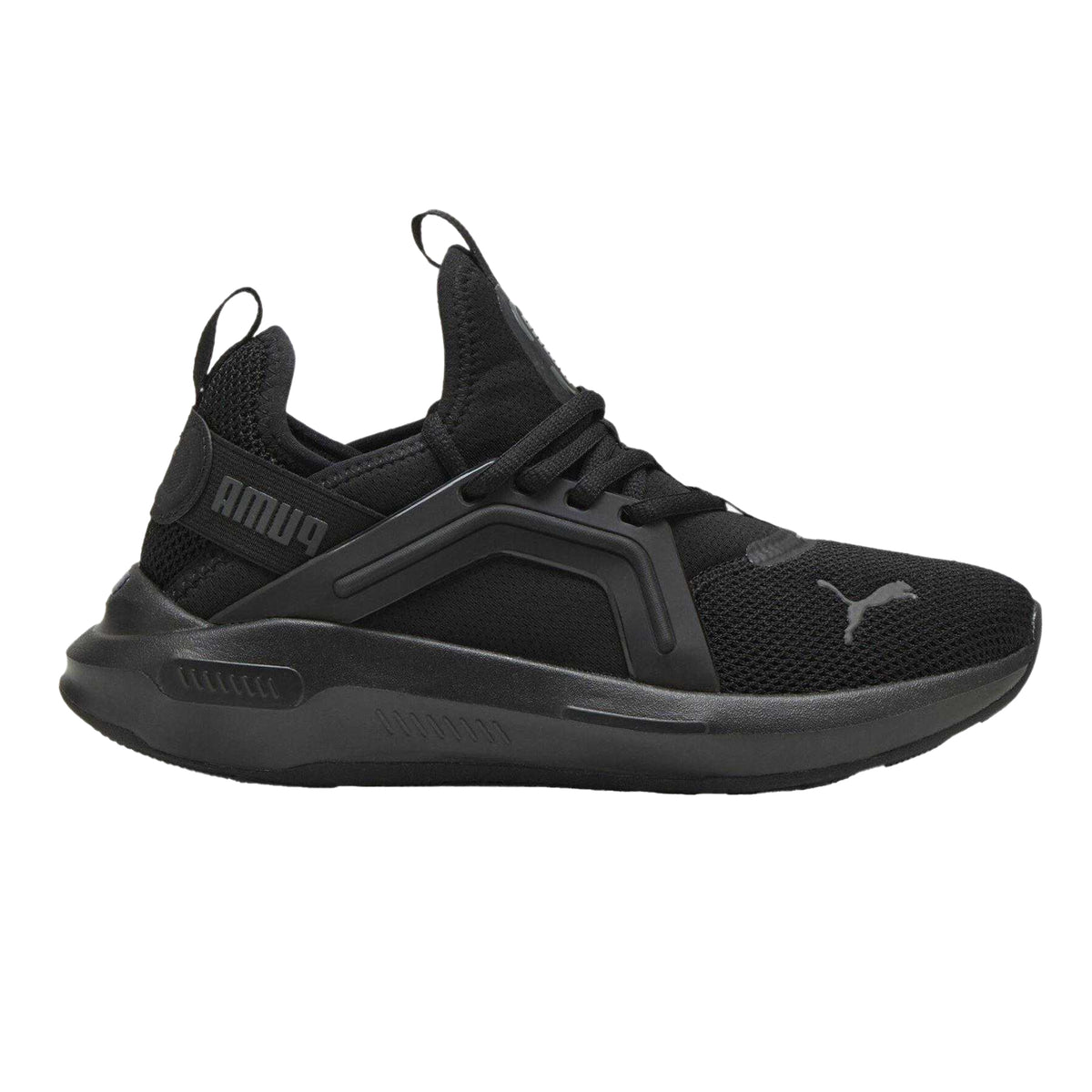 Triple Black - Front - Puma Childrens-Kids Softride Enzo 5 Shoes