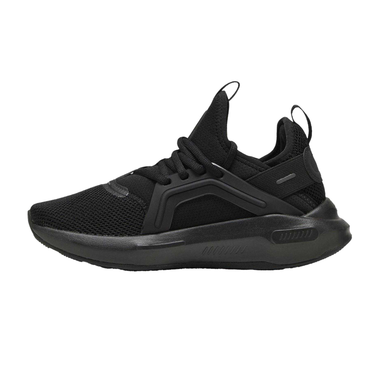 Triple Black - Back - Puma Childrens-Kids Softride Enzo 5 Shoes
