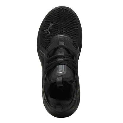 Triple Black - Side - Puma Childrens-Kids Softride Enzo 5 Shoes