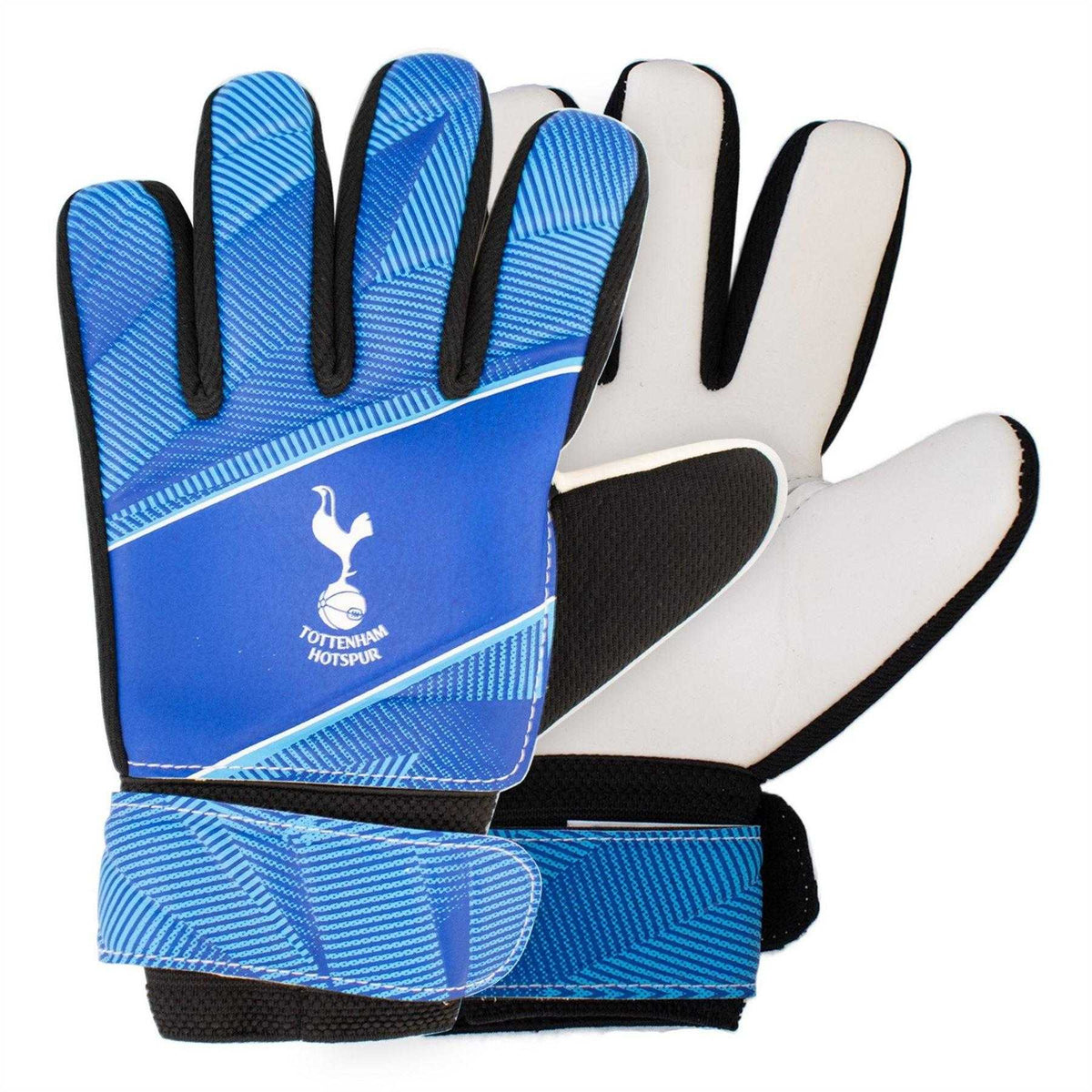 White-Blue - Side - Team Childrens-Kids Fuse Tottenham Hotspur FC Goalkeeper Gloves