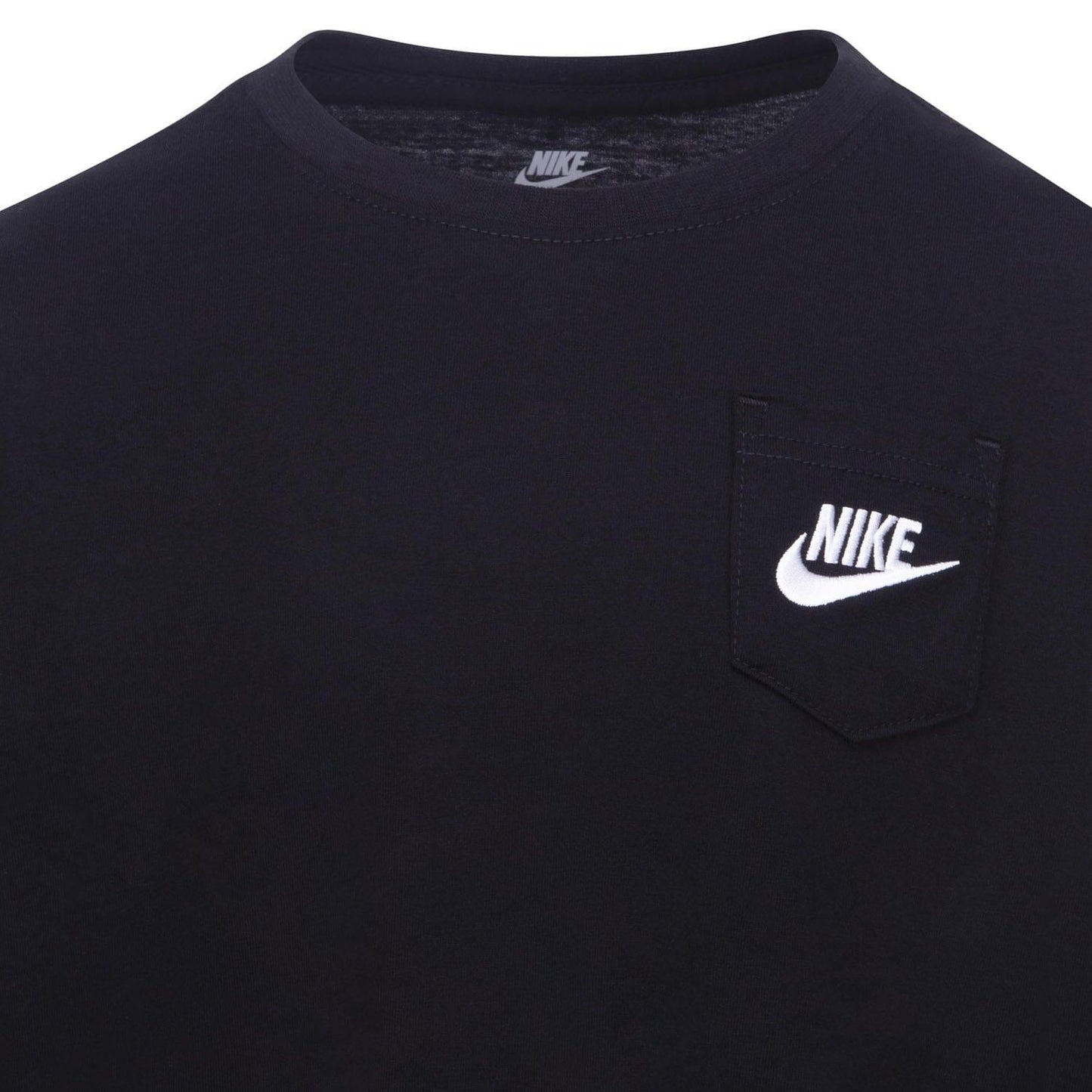 Black - Side - Nike Childrens-Kids Relaxed Fit Long-Sleeved Sweatshirt