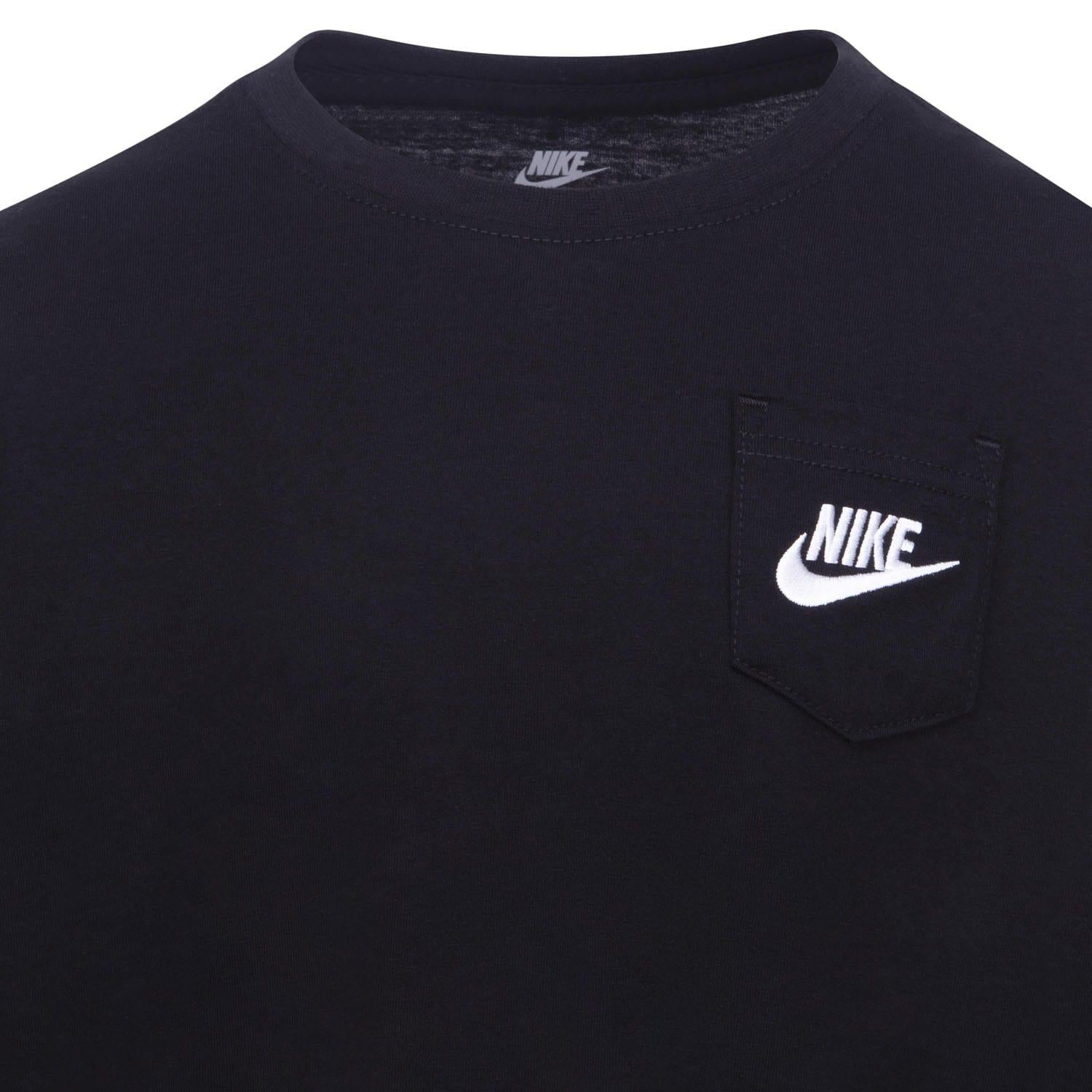 Black - Side - Nike Childrens-Kids Relaxed Fit Long-Sleeved Sweatshirt