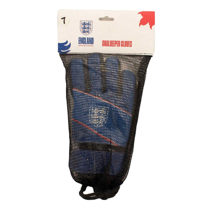 White-Blue - Lifestyle - Team Childrens-Kids Fuse England FA Goalkeeper Gloves