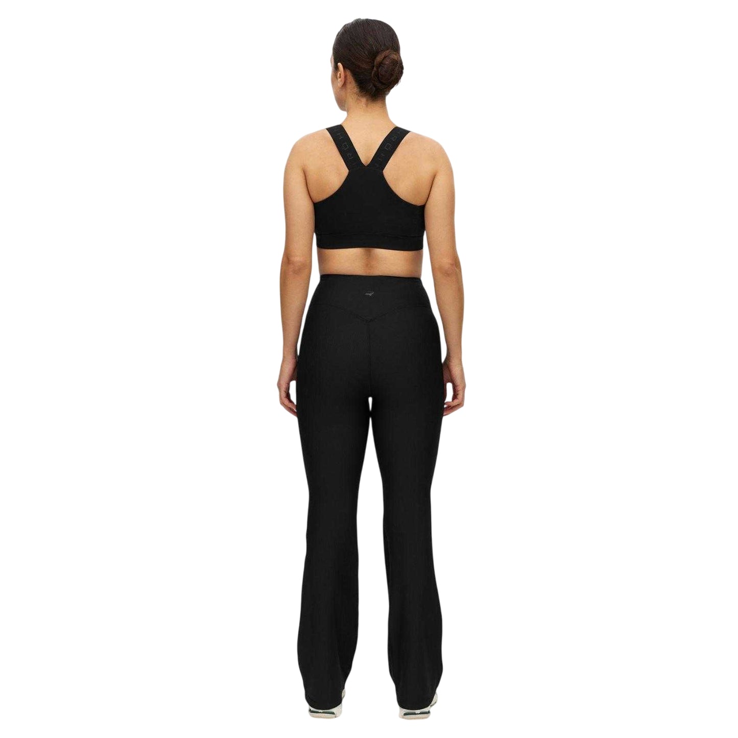 Black - Back - Rohnisch Womens-Ladies Performance Flared Gym Leggings