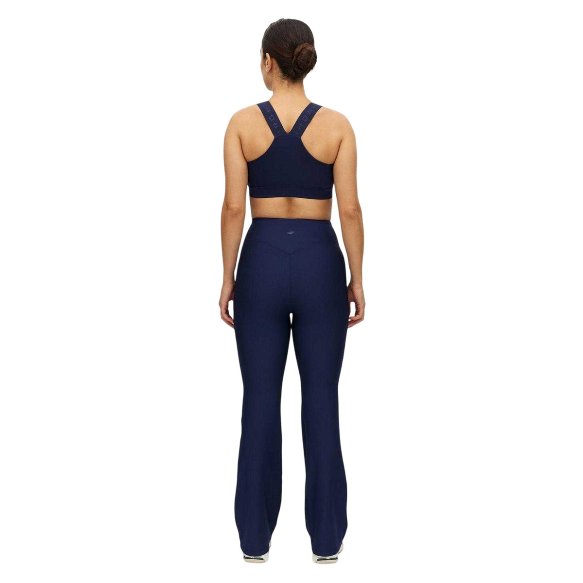Indigo - Back - Rohnisch Womens-Ladies Performance Flared Gym Leggings
