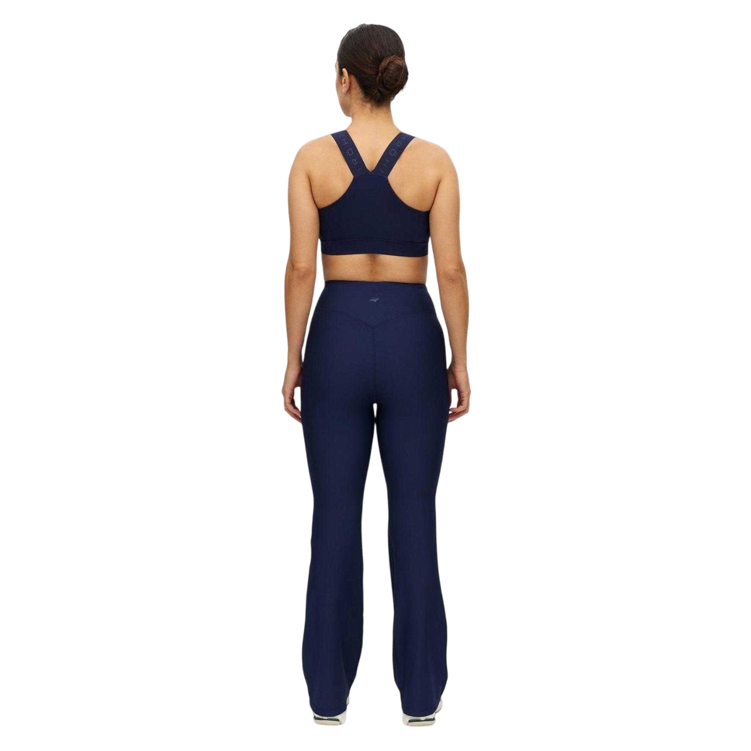 Indigo - Back - Rohnisch Womens-Ladies Performance Flared Gym Leggings