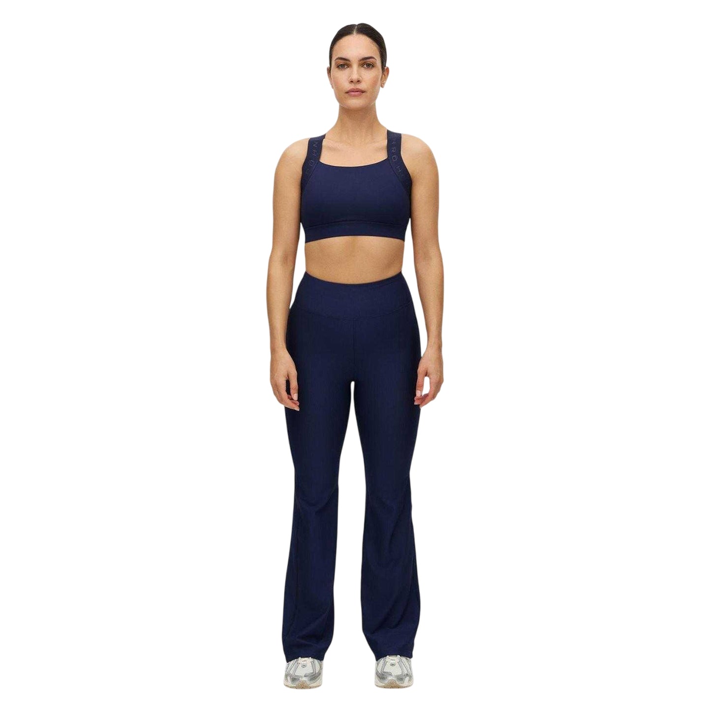 Indigo - Side - Rohnisch Womens-Ladies Performance Flared Gym Leggings