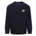 Black - Front - Nike Childrens-Kids Relaxed Fit Long-Sleeved Sweatshirt