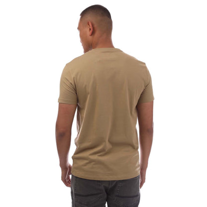 Brown - Back - Timberland Mens Oyster River Logo T-Shirt