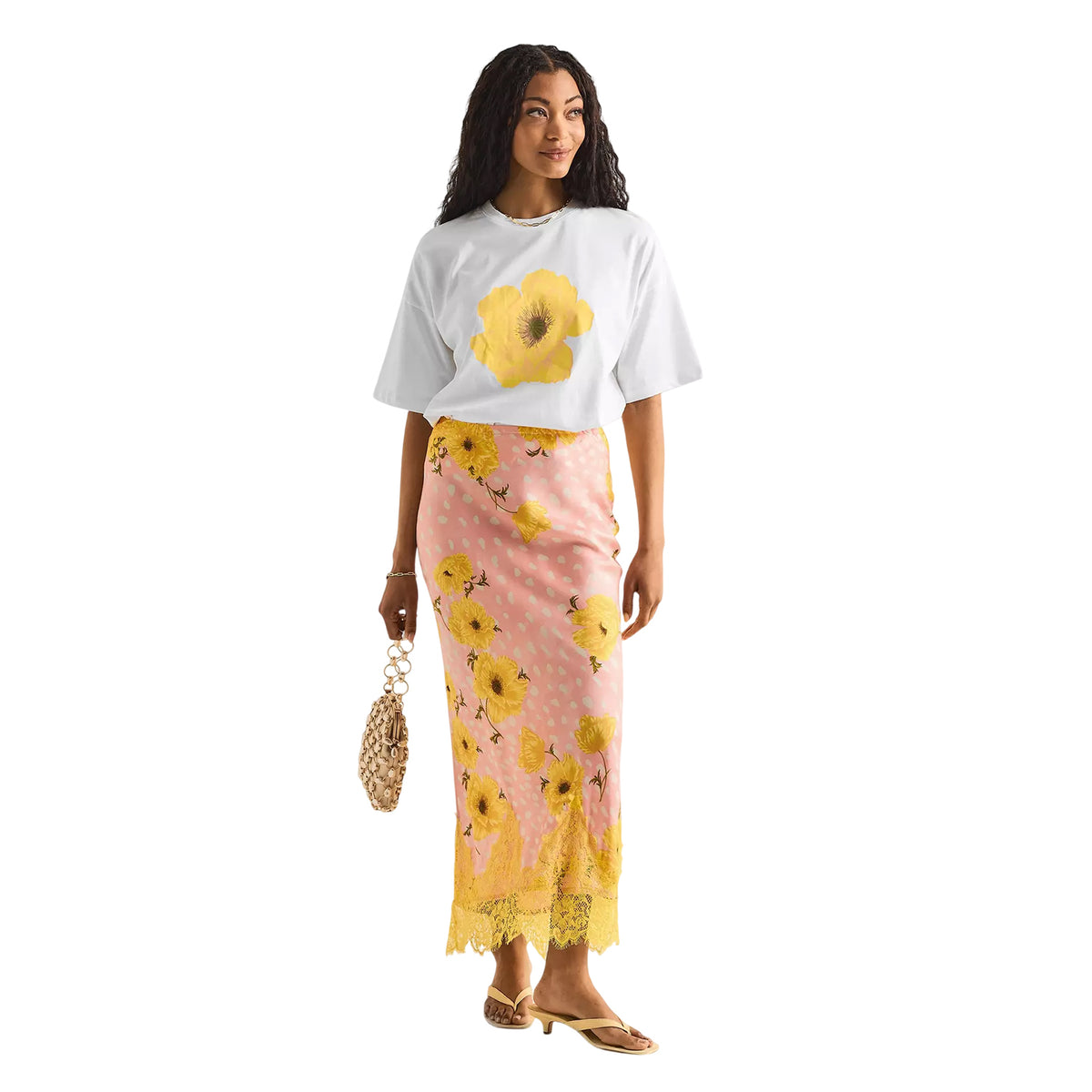 Pink - Lifestyle - Never Fully Dressed Womens-Ladies Maxi Skirt